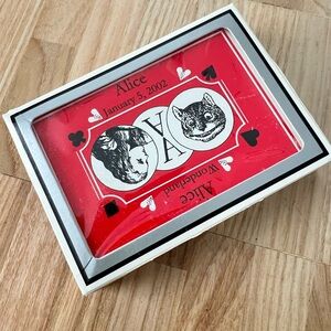 Gemaco playing cards poker, Alice Wonderland design